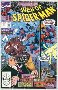 E625 WEB OF SPIDER-MAN comic book #65 Alex Saviuk