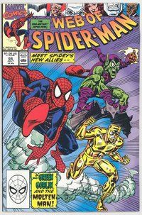 E626 WEB OF SPIDER-MAN comic book #66 Alex Saviuk