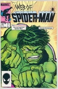 E567 WEB OF SPIDER-MAN comic book #7 Incredible Hulk