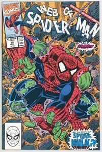 E629 WEB OF SPIDER-MAN comic book #70 Incredible Hulk