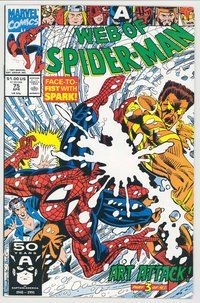 E630 WEB OF SPIDER-MAN comic book #75 Alex Saviuk