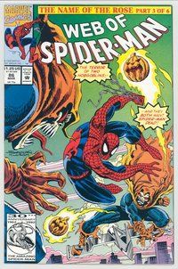 E635 WEB OF SPIDER-MAN comic book #86 1st Demogoblin