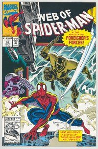 E638 WEB OF SPIDER-MAN comic book #92 Alex Saviuk