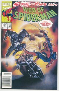 E642 WEB OF SPIDER-MAN comic book #96 Ghost Rider, Mark Texeira