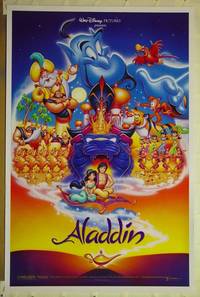 F033 ALADDIN DS cast style 24 one-sheet movie posters '92 Walt Disney