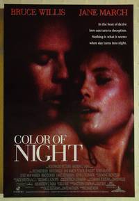 F051 COLOR OF NIGHT DS 5 one-sheet movie posters '94 Bruce Willis