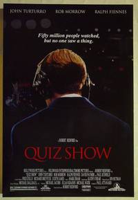 F094 QUIZ SHOW DS 2 one-sheet movie posters '94 Ralph Fiennes, Redford