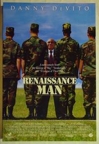 F096 RENAISSANCE MAN DS 5 one-sheet movie posters '94 Danny DeVito