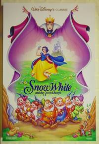 F103 SNOW WHITE & THE SEVEN DWARFS DS 5 one-sheet movie posters R93 Disney classic!