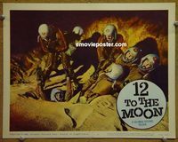 K500 12 TO THE MOON lobby card #4 '60 moon quicksand!