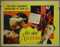 K016 ALGIERS title lobby card R53 Charles Boyer, Hedy Lamarr