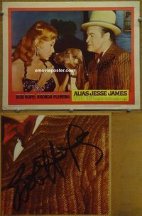K464 ALIAS JESSE JAMES personally signed (autographed) lobby card #3 '59 Bob Hope