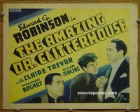 K021 AMAZING DR CLITTERHOUSE other company title lobby card '38 Bogart