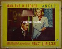 K556 ANGEL lobby card '37 Marlene Dietrich, Marshall