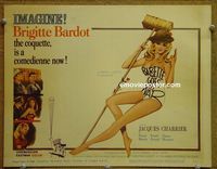 K033 BABETTE GOES TO WAR title lobby card '60 Brigitte Bardot