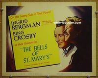 K046 BELLS OF ST MARY'S title lobby card R57 Ingrid Bergman, Crosby