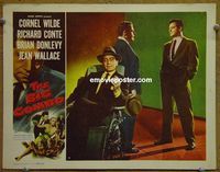 K610 BIG COMBO lobby card '55 Cornel Wilde, classic film noir!