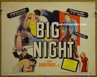 K049 BIG NIGHT title lobby card '51 John Barrymore Jr.