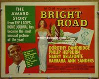 K063 BRIGHT ROAD title lobby card '53 Dorothy Dandridge, Belafonte