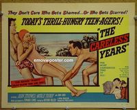 K075 CARELESS YEARS title lobby card '57 Dean Stockwell, Trundy