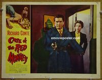 K681 CASE OF THE RED MONKEY lobby card '55 Conte film noir!