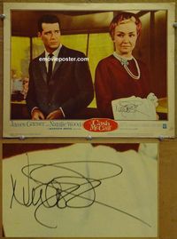 K468 CASH McCALL personally signed (autographed) lobby card #2 '60 Nina Foch