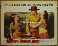 K695 CHARGE AT FEATHER RIVER lobby card #2 '53 3-D, Guy Madison