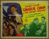 K084 CHARLIE CHAN IN THE SECRET SERVICE title lobby card '43 Toler