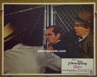 K709 CHINATOWN lobby card #2 '74 Jack Nicholson w/gun in nose!