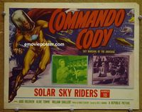 K091 COMMANDO CODY ch10 title lobby card '53 sci-fi serial!