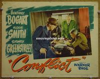 K730 CONFLICT lobby card '45 Humphrey Bogart