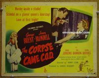 K096 CORPSE CAME COD title lobby card '47 Joan Blondell, George Brent