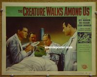 K745 CREATURE WALKS AMONG US lobby card #4 '56 operation!