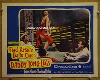 K760 DADDY LONG LEGS lobby card #6 '55 sexy dancing girl!