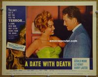 K771 DATE WITH DEATH lobby card #2 '59 PsychoRama!