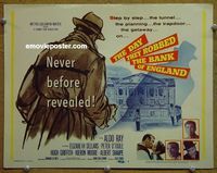 K107 DAY THEY ROBBED THE BANK OF ENGLAND title lobby card '60 Aldo Ray