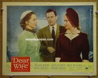 K778 DEAR WIFE lobby card #5 '50 William Holden, Joan Caulfield
