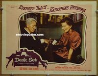 K783 DESK SET lobby card #6 '57 Spencer Tracy, Kate Hepburn