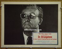 K817 DR STRANGELOVE lobby card '64 great Peter Sellers close up!