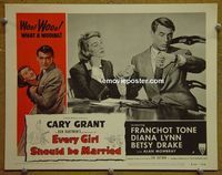K838 EVERY GIRL SHOULD BE MARRIED lobby card #7 R54 Cary Grant