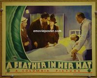 K857 FEATHER IN HER HAT lobby card '35 Basil Rathbone