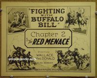 K138 FIGHTING WITH BUFFALO BILL ch #2 title lobby card '26 MacDonald