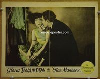 K866 FINE MANNERS lobby card '26 Gloria Swanson