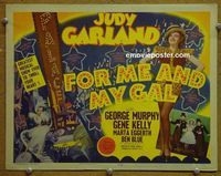 K146 FOR ME & MY GAL title lobby card '42 Judy Garland, Gene Kelly