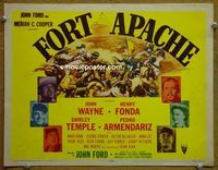 K149 FORT APACHE title lobby card '48 John Wayne