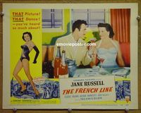 K887 FRENCH LINE lobby card #2 '54 Jane Russell & Roland