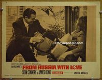 K893 FROM RUSSIA WITH LOVE lobby card #7 '64 Sean Connery fights!