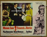 K899 FUNERAL IN BERLIN lobby card #1 '67 Michael Caine
