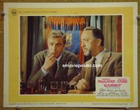 K903 GAMBIT lobby card #8 '67 Michael Caine close up!