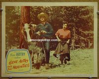 K905 GENE AUTRY & THE MOUNTIES lobby card '50 with Champion!